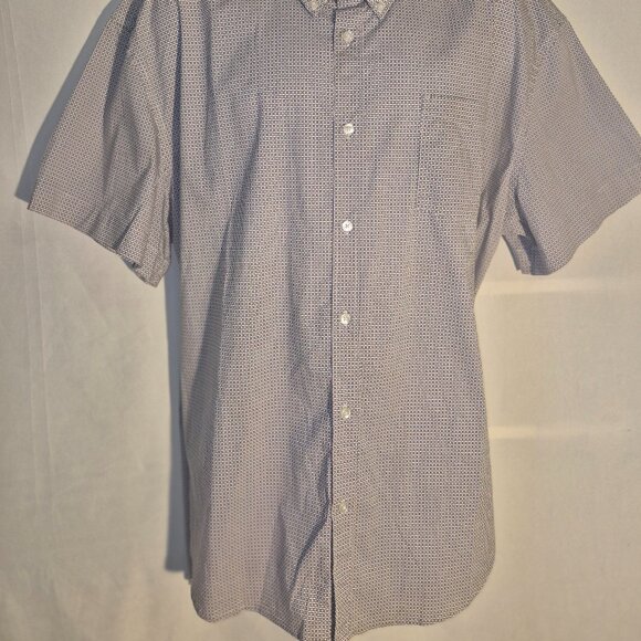 JACHS New York Dress shirt, white-blue-red small X design in size 2XL - Picture 14 of 16